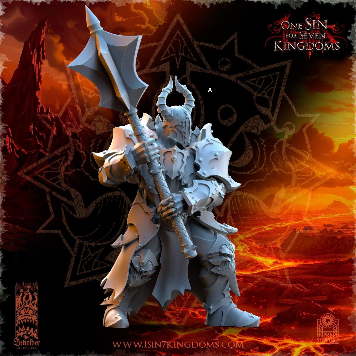 Realms of Mayhem Ascended Knights | The Beholder Miniatures | Compatible with D&D/AoS | Fantasy | Tabletop RPG
