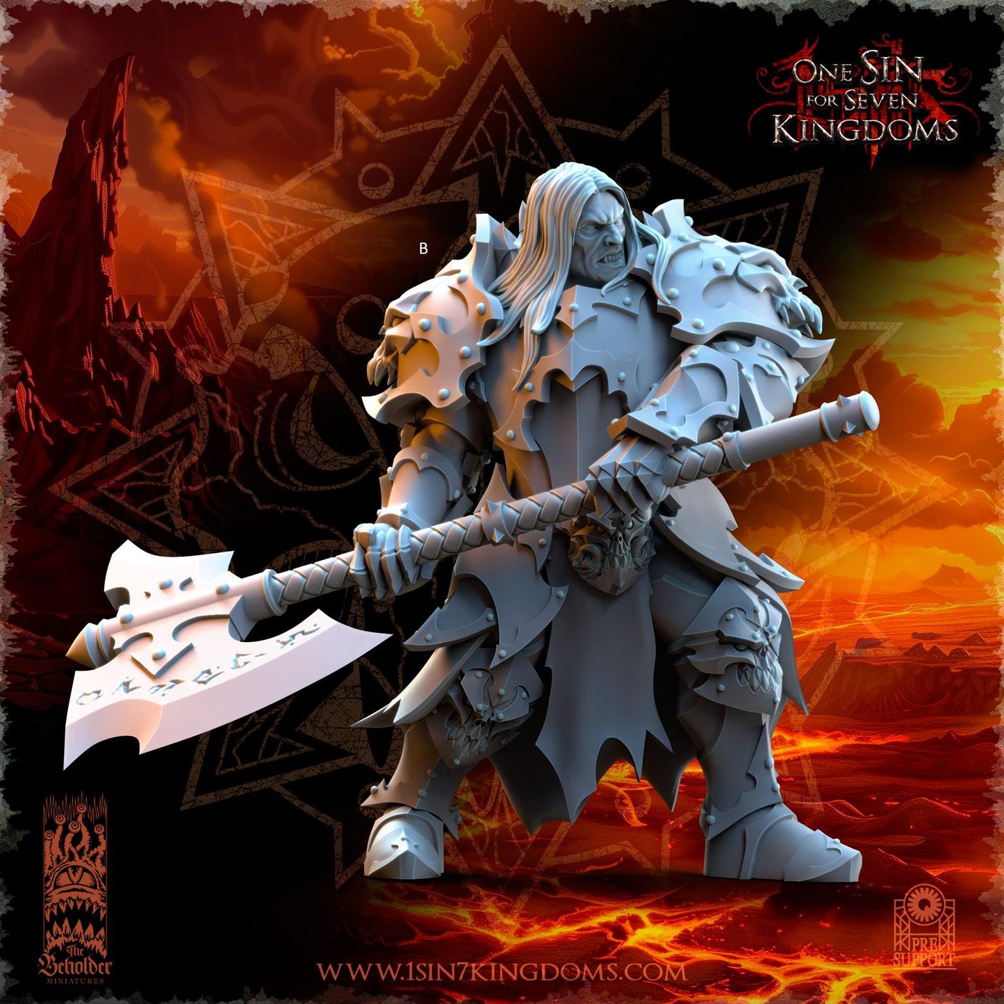 Realms of Mayhem Ascended Knights | The Beholder Miniatures | Compatible with D&D/AoS | Fantasy | Tabletop RPG
