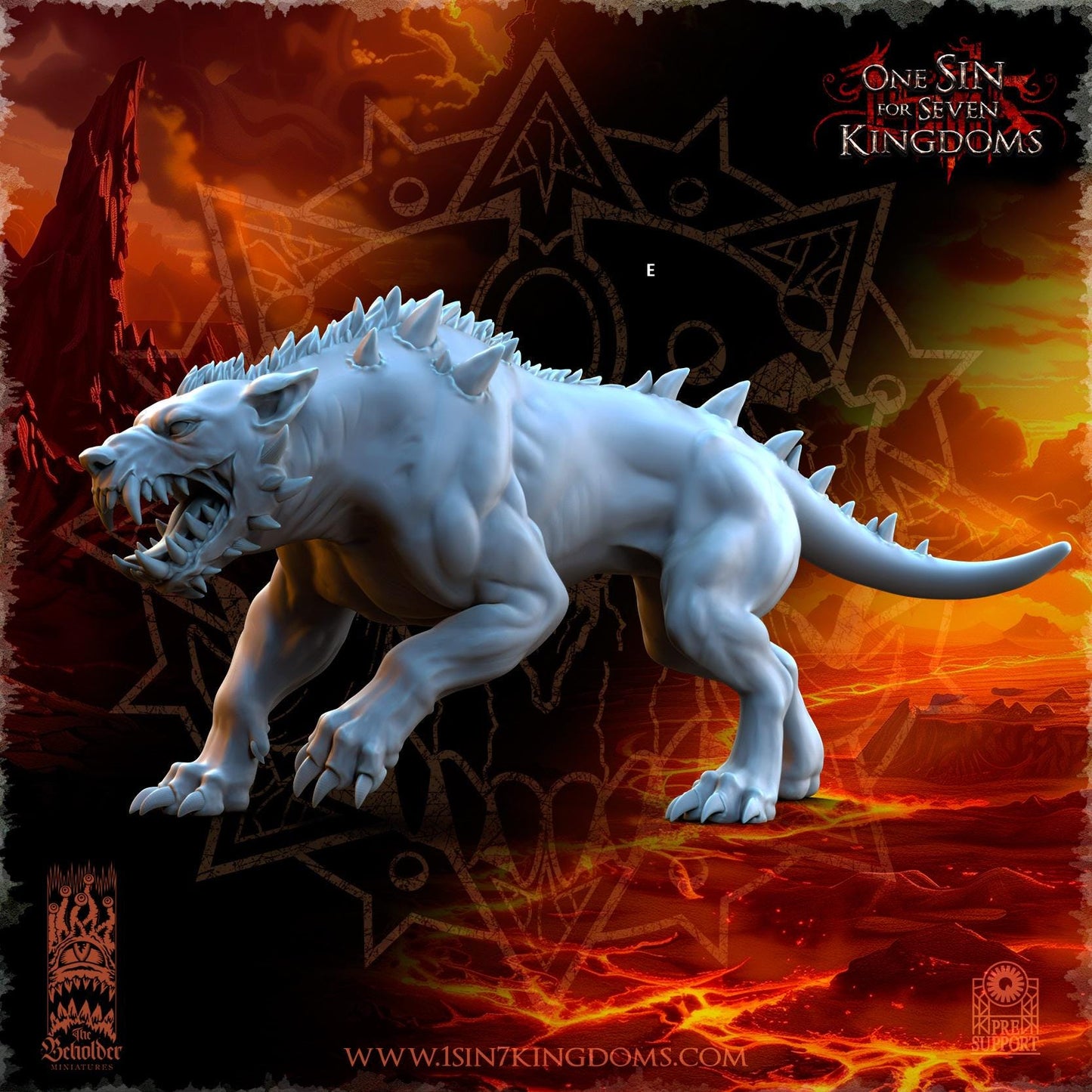 Realms of Mayhem Hell hounds | The Beholder Miniatures | Compatible with D&D/AoS | Fantasy | Tabletop RPG