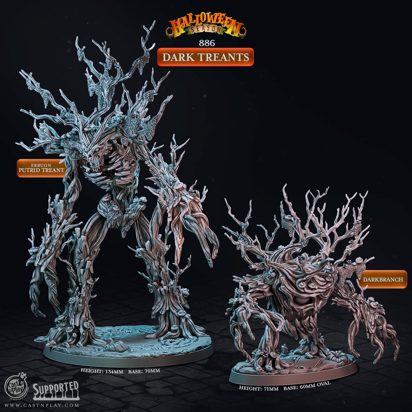 Dark Treants | CastnPlay | Compatible with D&D/AoS | Fantasy | Tabletop RPG