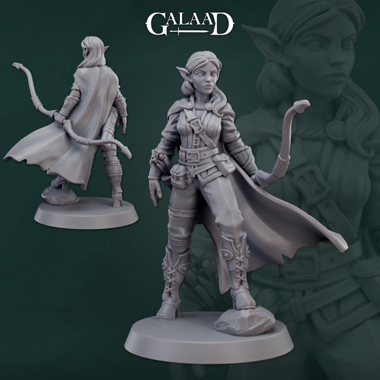 Ranger Warband | Galaad Miniatures | Compatible with D&D/AoS | Fantasy | Tabletop RPG