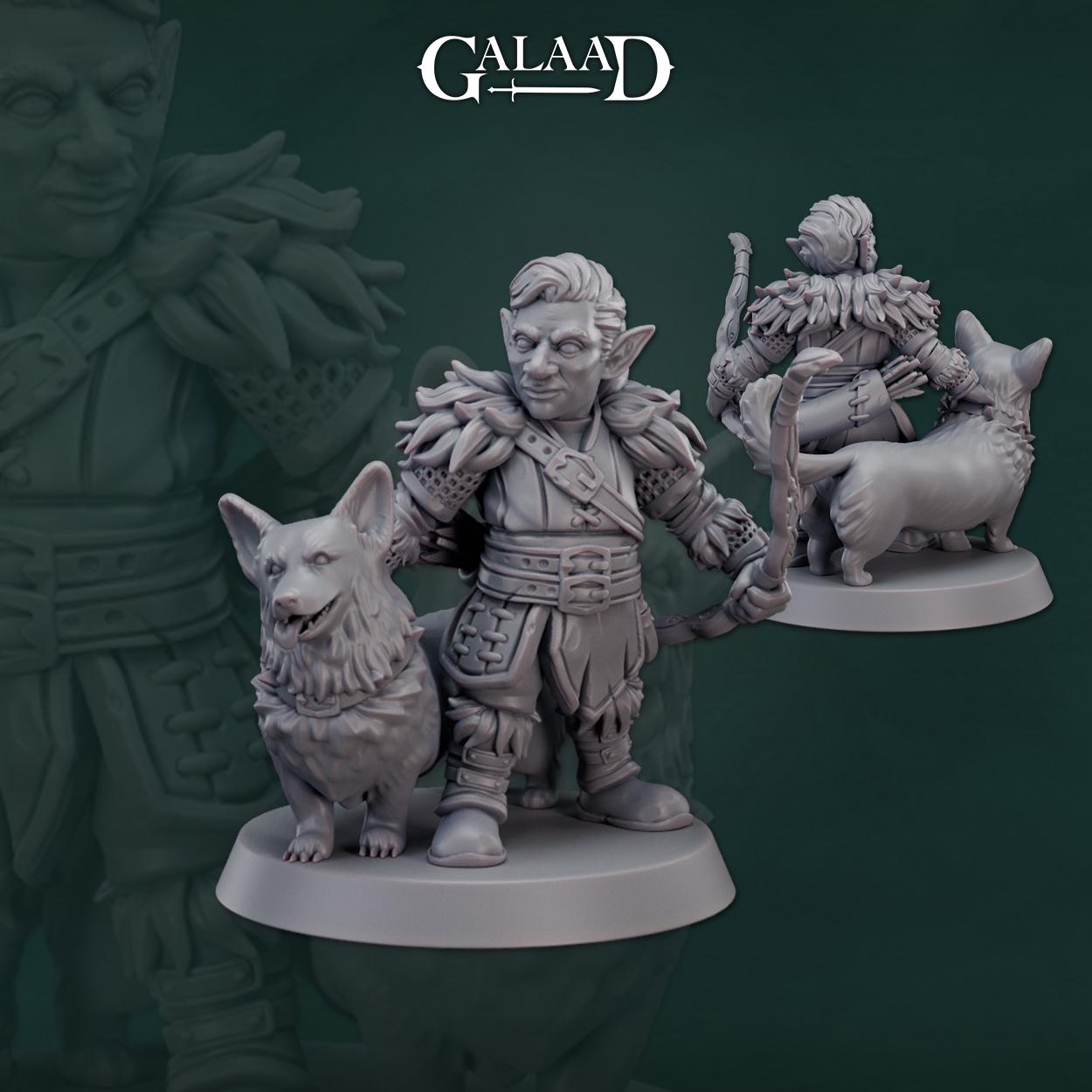Ranger Warband | Galaad Miniatures | Compatible with D&D/AoS | Fantasy | Tabletop RPG