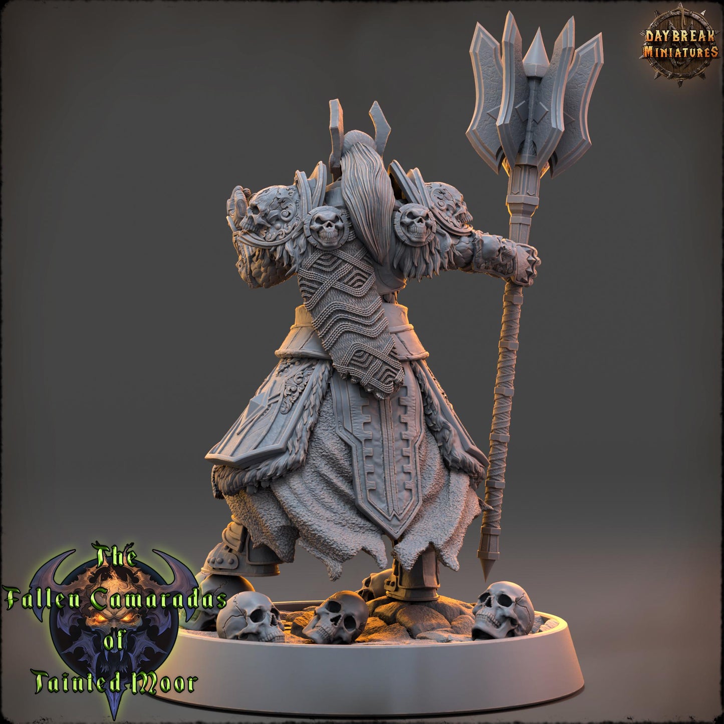 Undead Skeleton Bone Warden | DayBreak Miniatures | Compatible with D&D/AOS | Fantasy | Tabletop