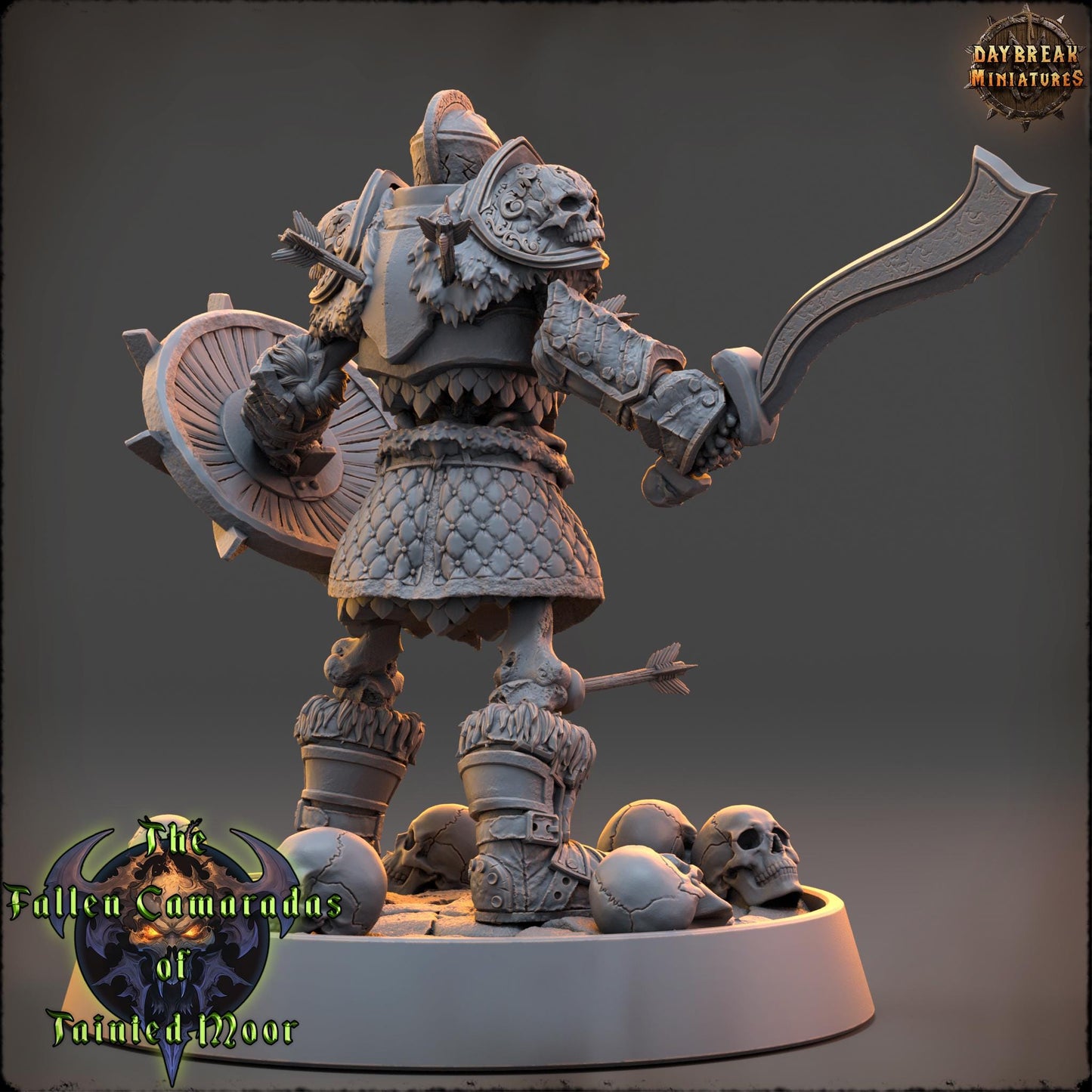 Undead Skeleton Lord Varnorsk | DayBreak Miniatures | Compatible with D&D/AOS | Fantasy | Tabletop