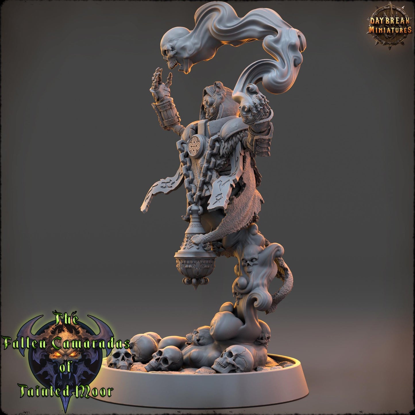 Undead Skeleton Darkcaster Malvenom | DayBreak Miniatures | Compatible with D&D/AOS | Fantasy | Tabletop