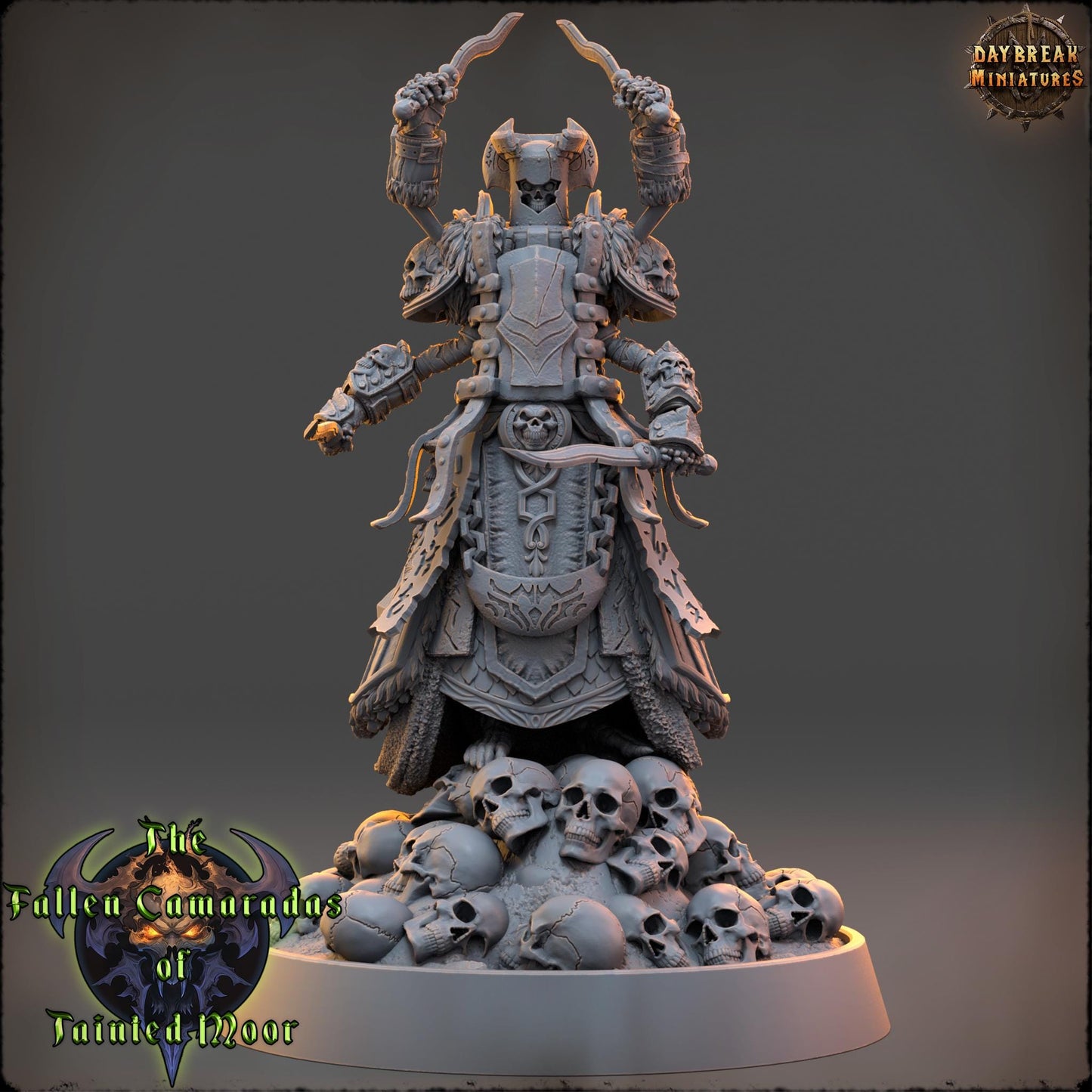 Undead Skeleton Wither Monk | DayBreak Miniatures | Compatible with D&D/AOS | Fantasy | Tabletop
