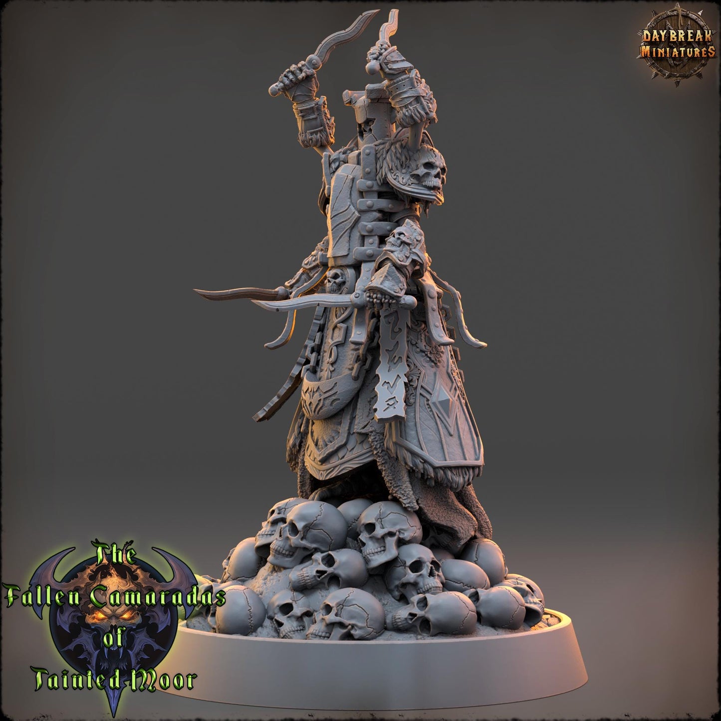 Undead Skeleton Wither Monk | DayBreak Miniatures | Compatible with D&D/AOS | Fantasy | Tabletop