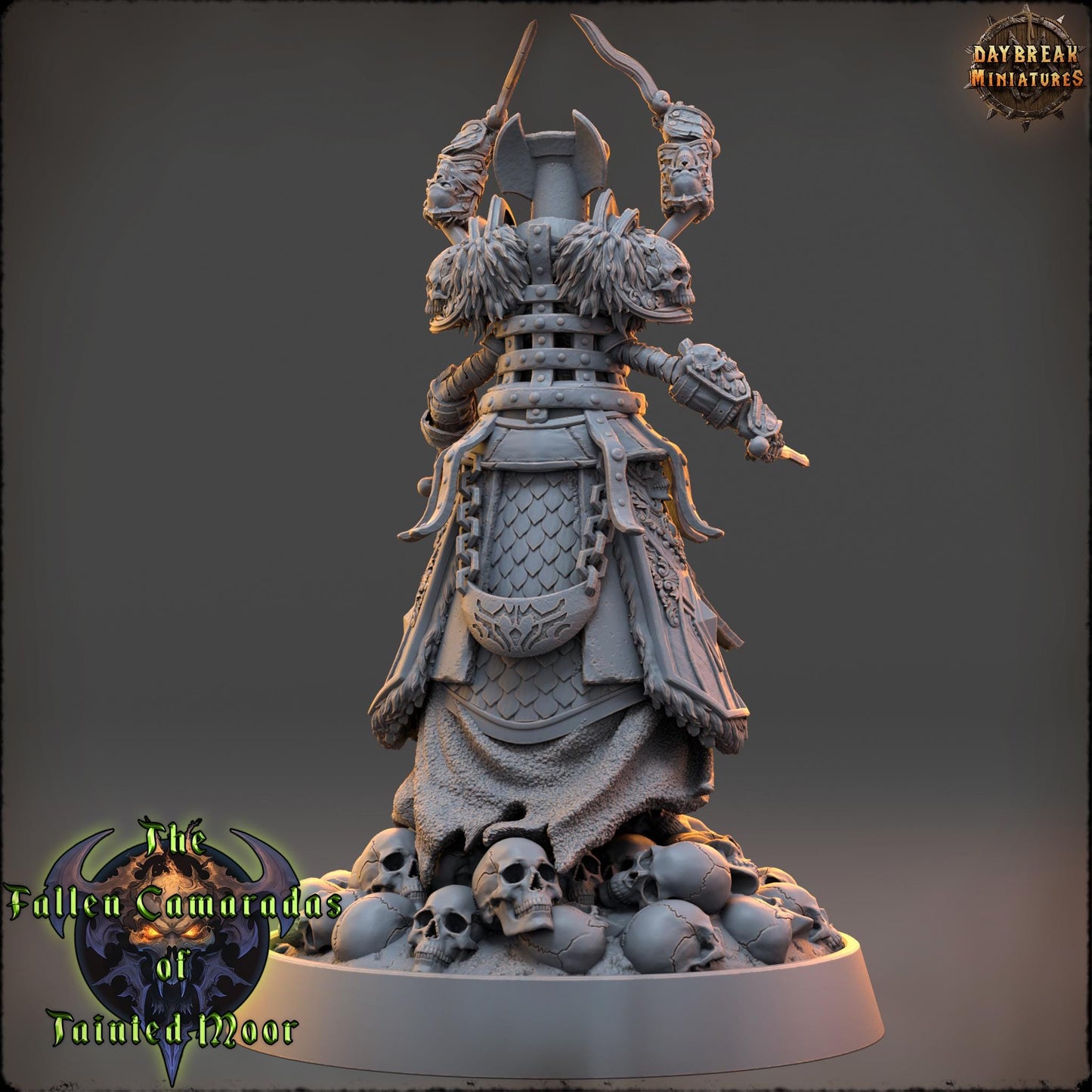 Undead Skeleton Wither Monk | DayBreak Miniatures | Compatible with D&D/AOS | Fantasy | Tabletop