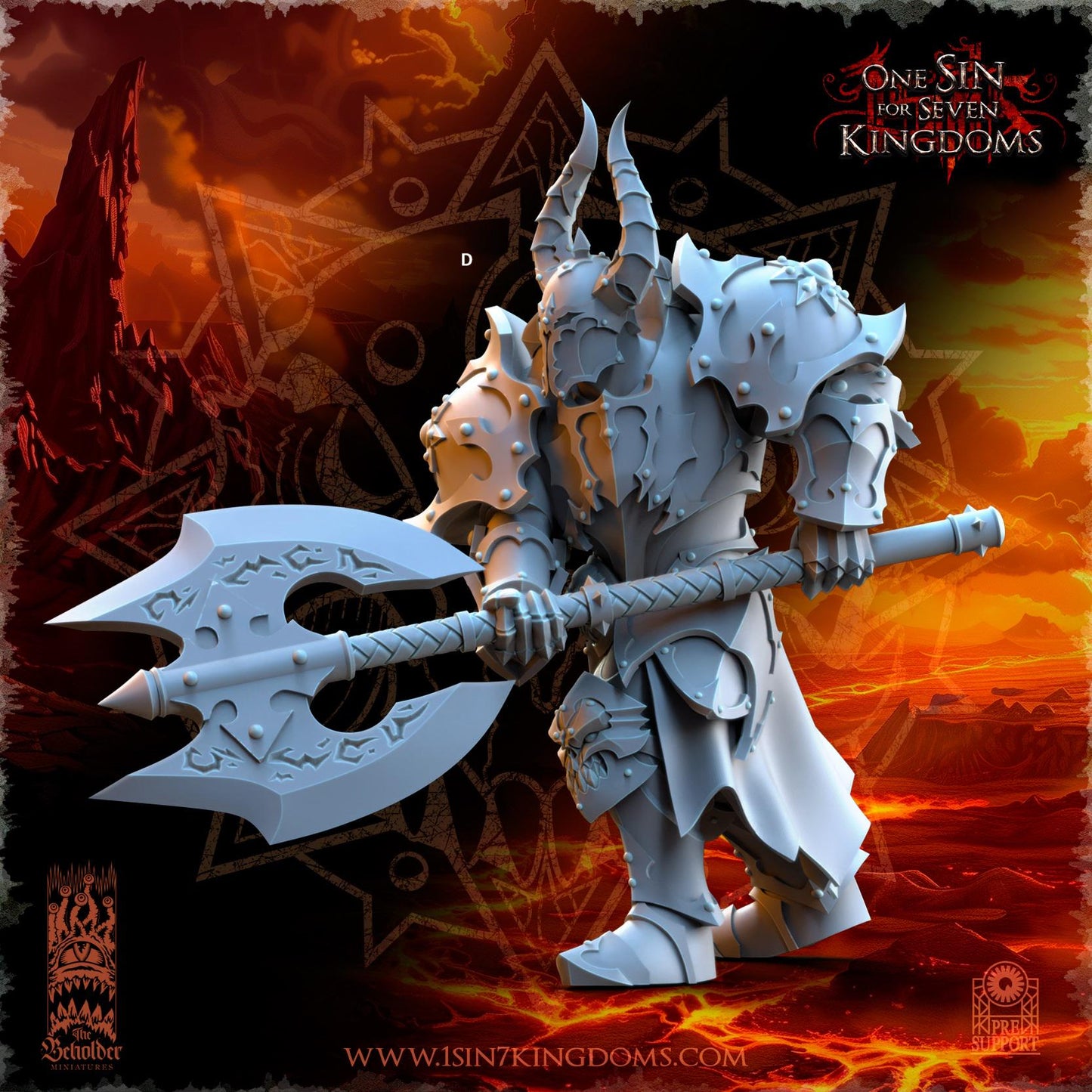 Realms of Mayhem Ascended Knights | The Beholder Miniatures | Compatible with D&D/AoS | Fantasy | Tabletop RPG