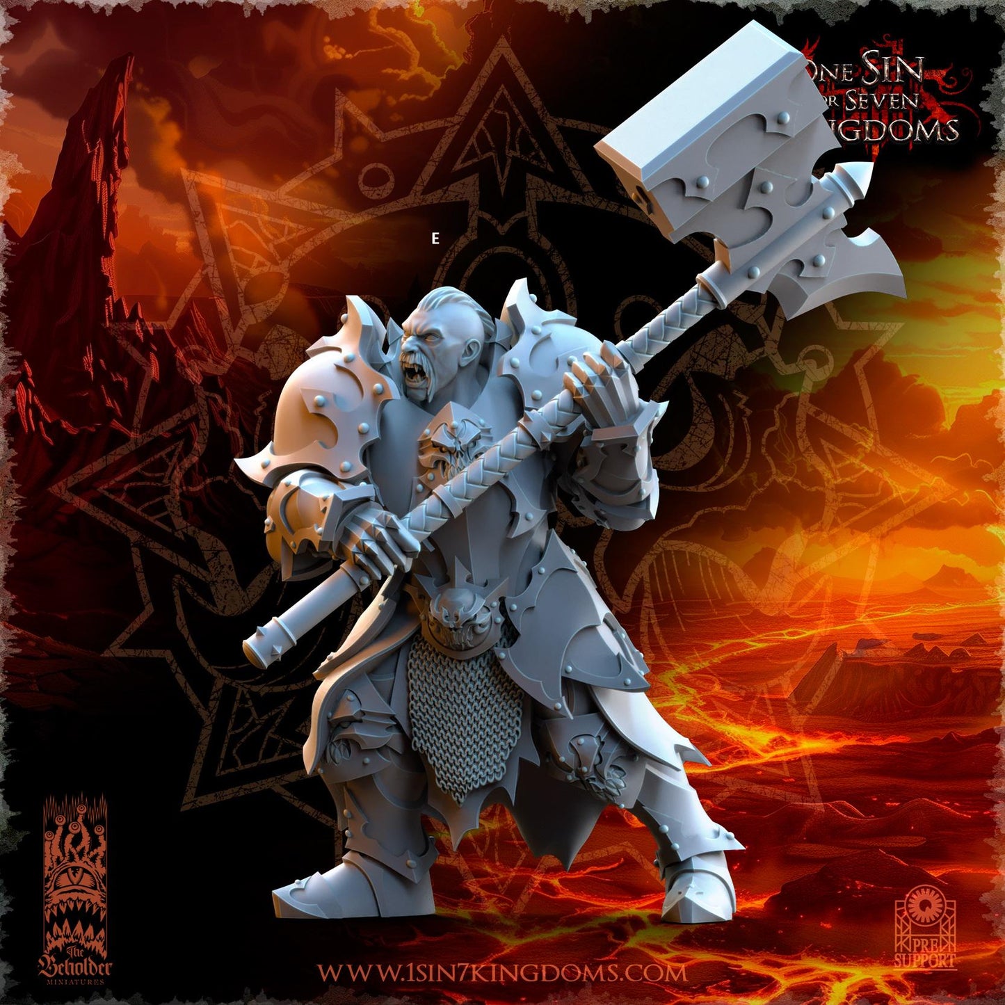 Realms of Mayhem Ascended Knights | The Beholder Miniatures | Compatible with D&D/AoS | Fantasy | Tabletop RPG