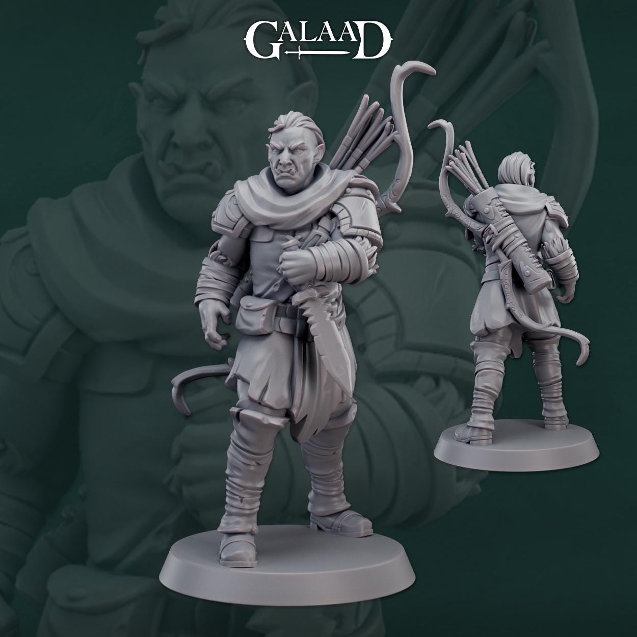 Ranger Warband | Galaad Miniatures | Compatible with D&D/AoS | Fantasy | Tabletop RPG
