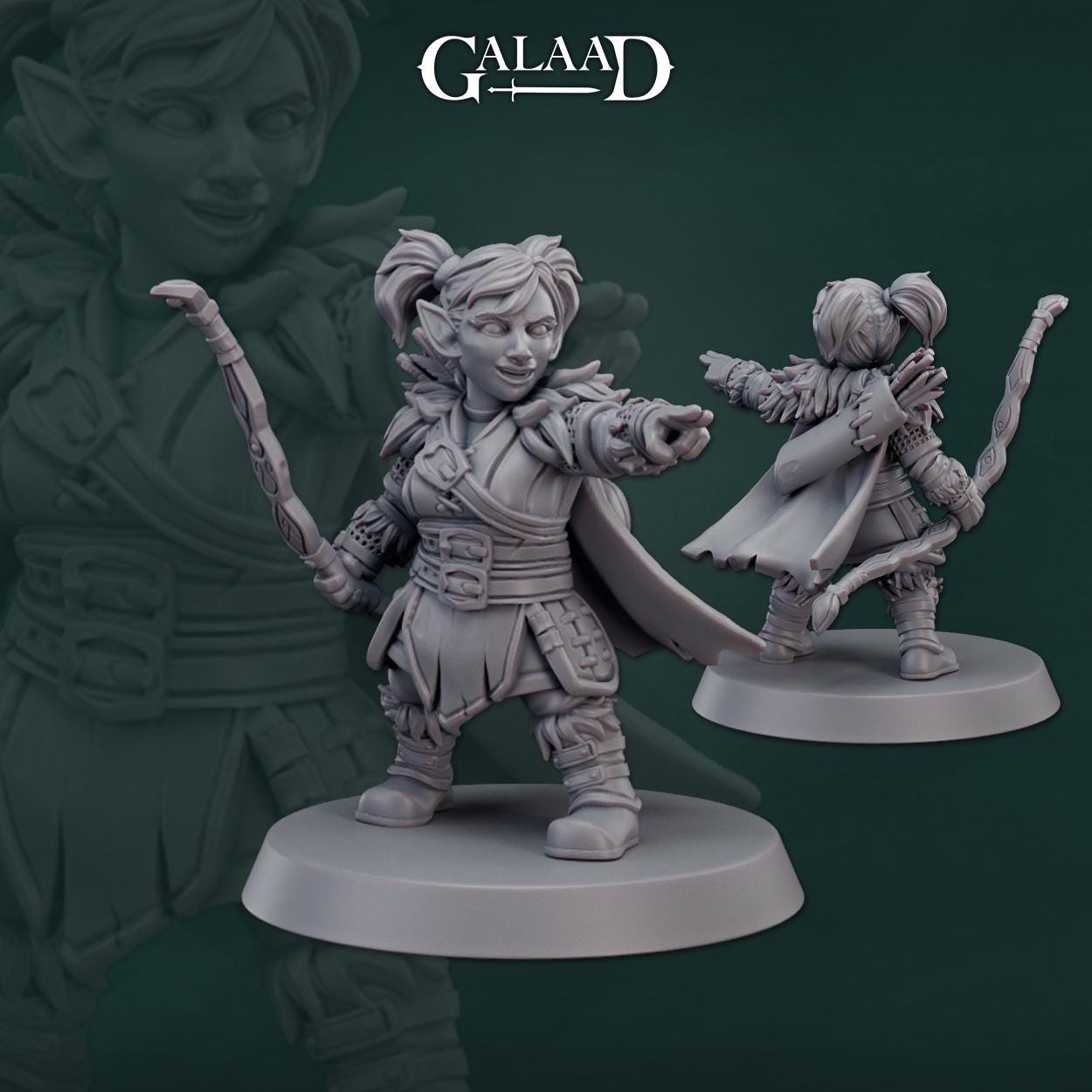 Ranger Warband | Galaad Miniatures | Compatible with D&D/AoS | Fantasy | Tabletop RPG