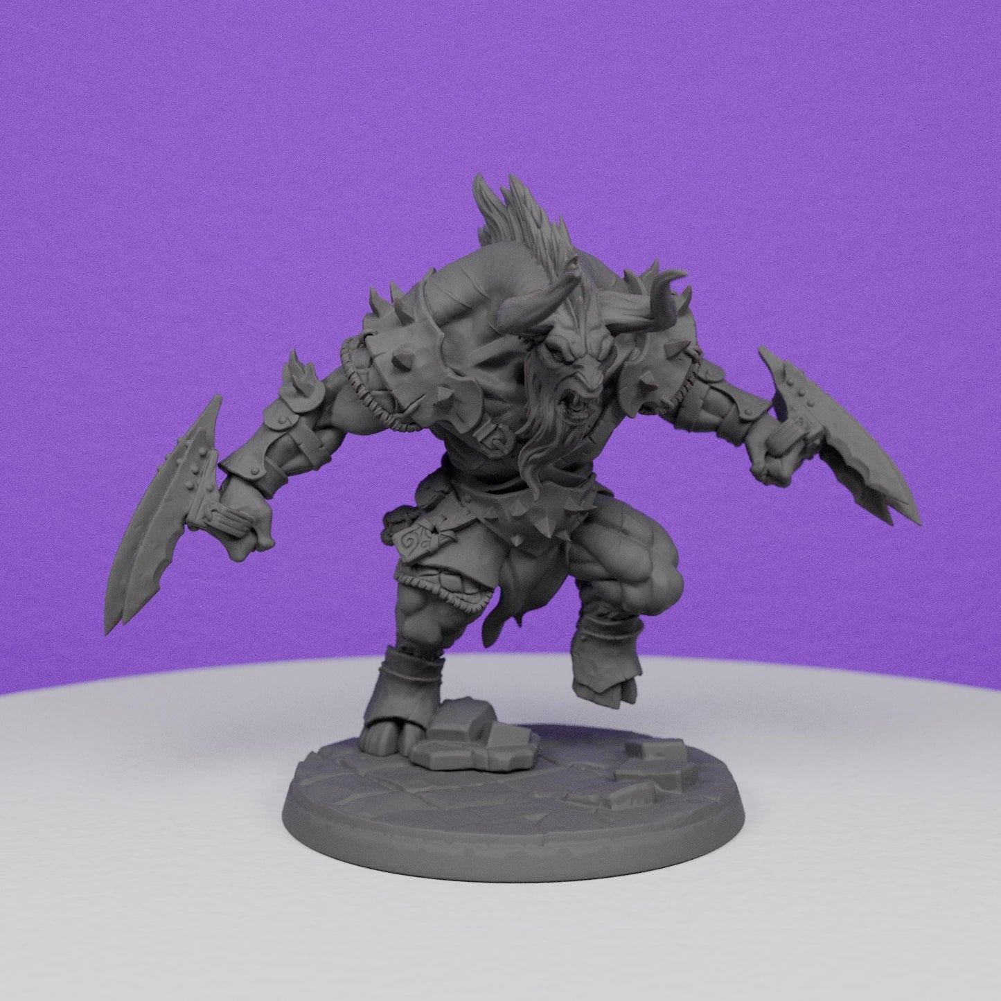 Beastmen Minoc Minotaur Fighter | Artisan Guild Miniatures | Compatible with D&D/AoS | Fantasy | Tabletop RPG