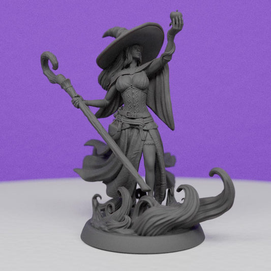 Female Witch Bella | TPK Lab | Compatible with D&D/AoS | Fantasy | Tabletop RPG