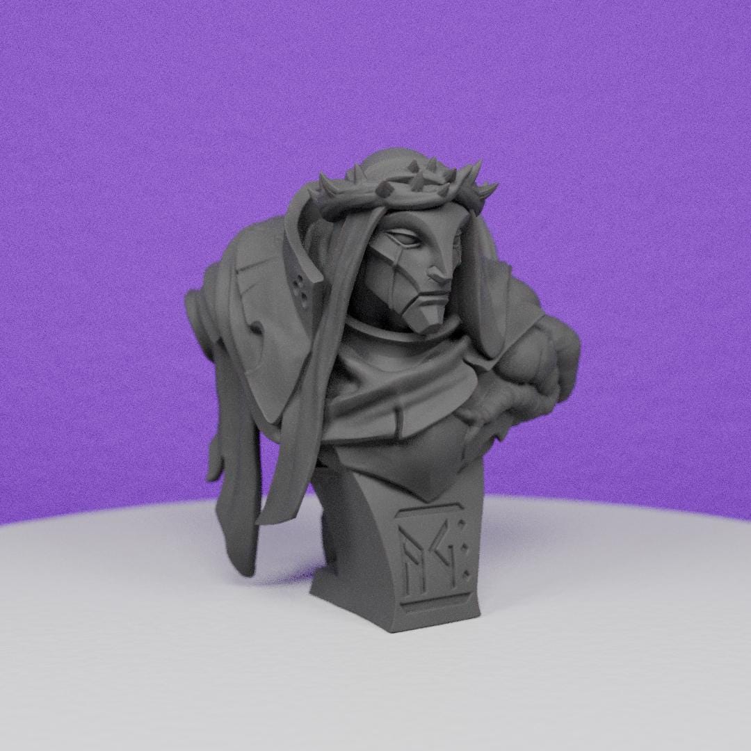 Fallen Saint Mordentus Bust | Artisan Guild | Compatible with D&D/AoS | Fantasy