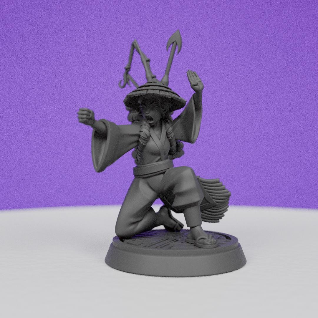 Eternal Monk Female Martial artist Luna | CastnPlay | Compatible with D&D/AoS | Fantasy | Tabletop RPG