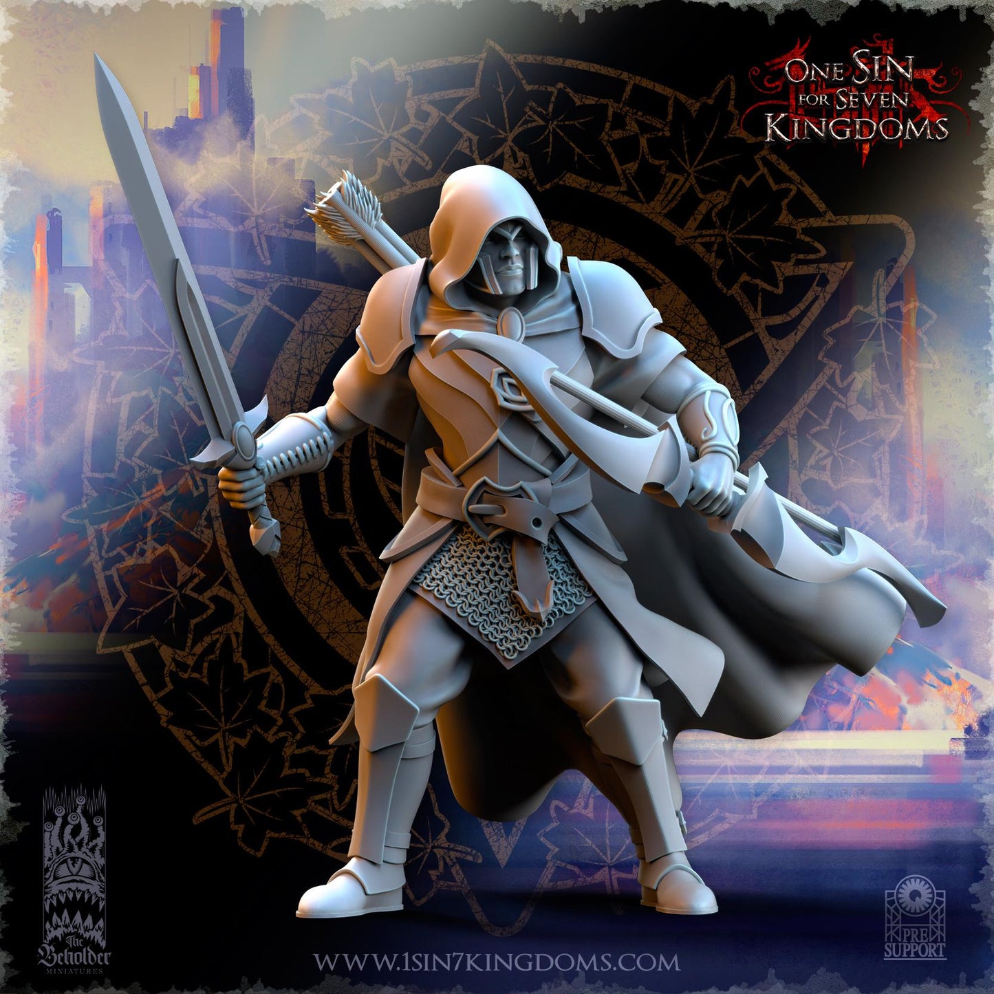 SilverMoor Elf Shades of Ashur Warband Set | The Beholder Miniatures | Compatible with D&D/AoS | Fantasy | Tabletop RPG