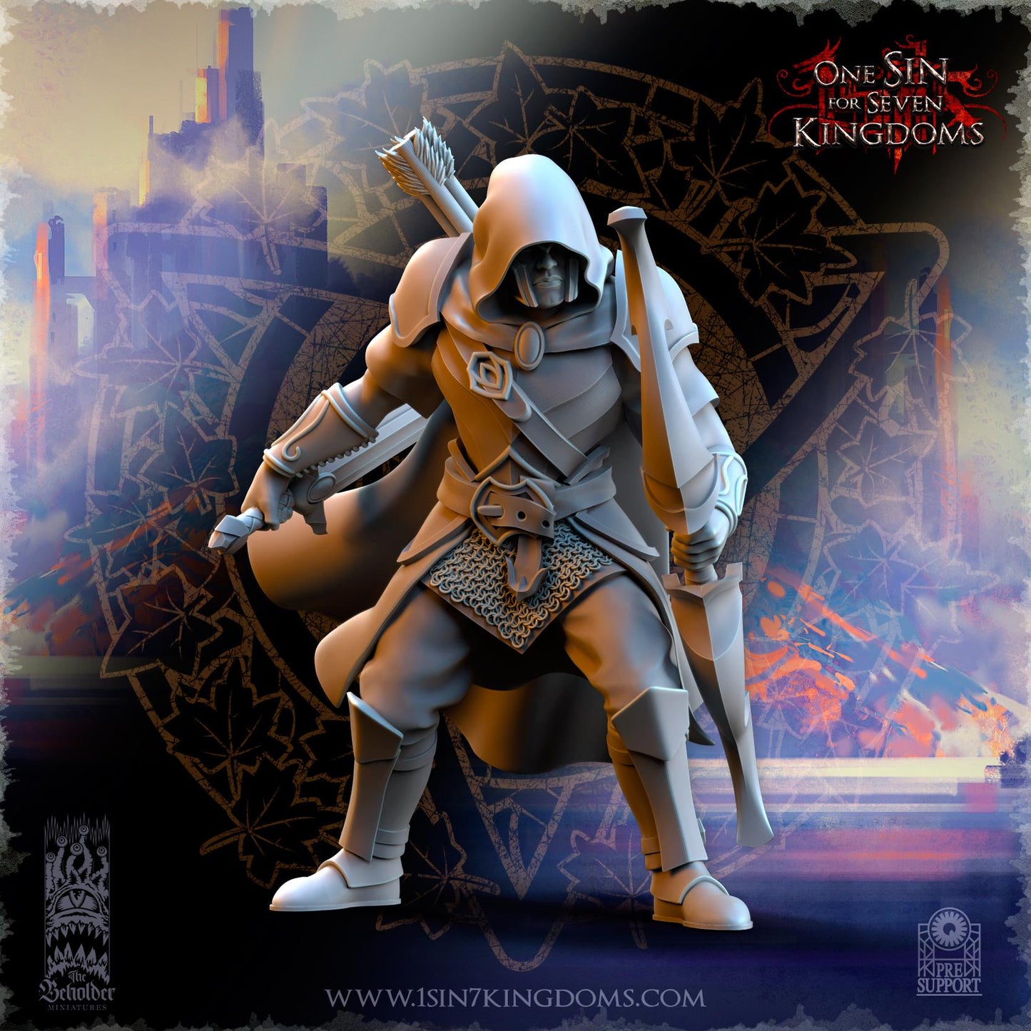SilverMoor Elf Shades of Ashur Warband Set | The Beholder Miniatures | Compatible with D&D/AoS | Fantasy | Tabletop RPG