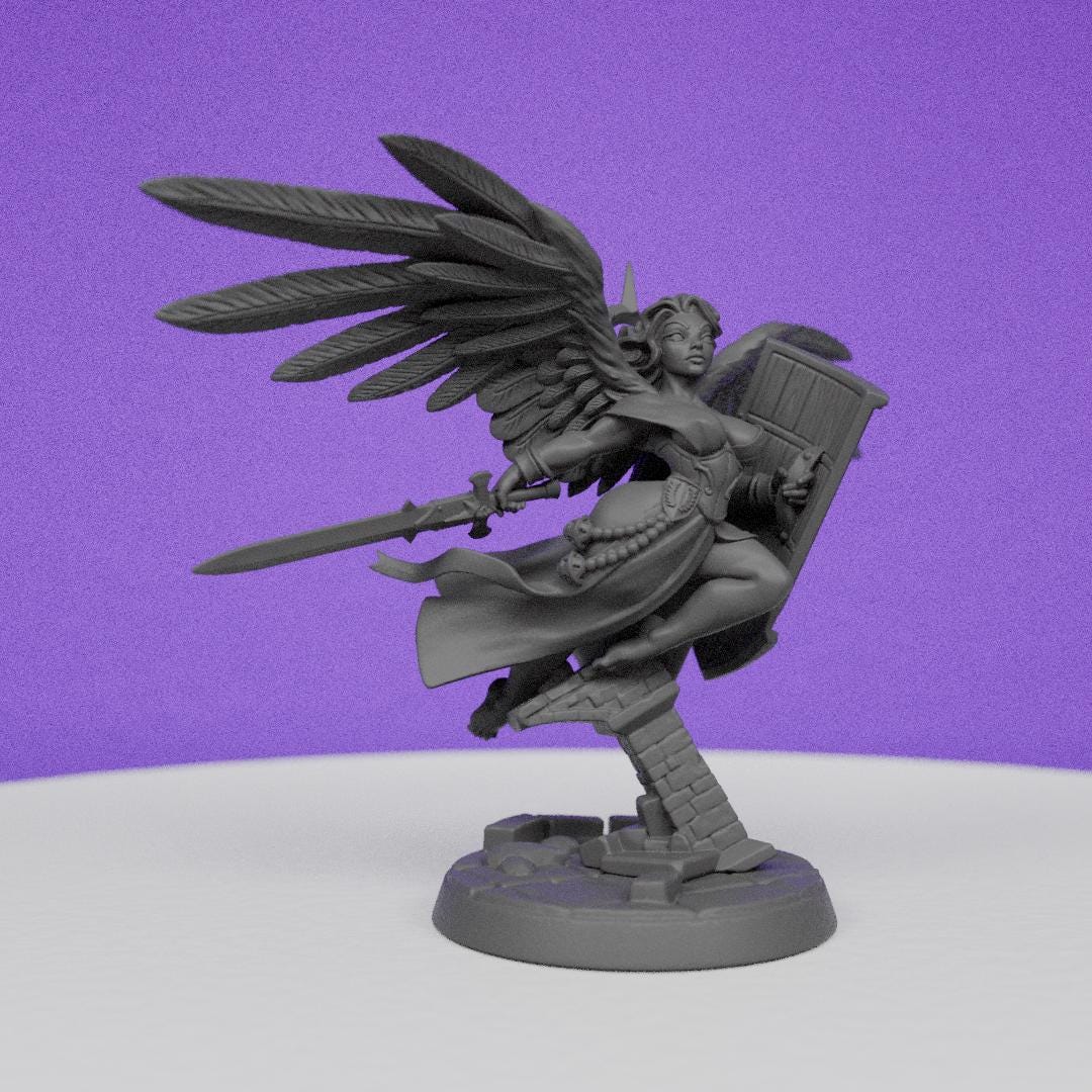 Seraphina Light of Valor | Artisan Guild Miniatures | Compatible with D&D/AoS | Fantasy | Tabletop RPG