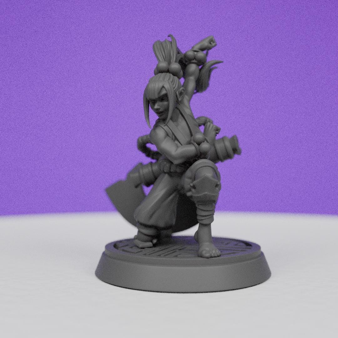 Eternal Shadow Monk Jolt | CastnPlay | Compatible with D&D/AoS | Fantasy | Tabletop RPG