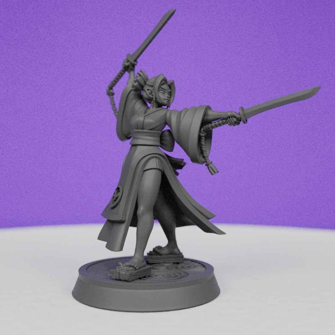 Eternal Monk Female Martial artist Falya | CastnPlay | Compatible with D&D/AoS | Fantasy | Tabletop RPG