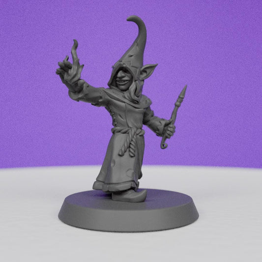 Female Goblin Wizard | Galaad Miniatures | Compatible with D&D/AoS | Fantasy | Tabletop RPG