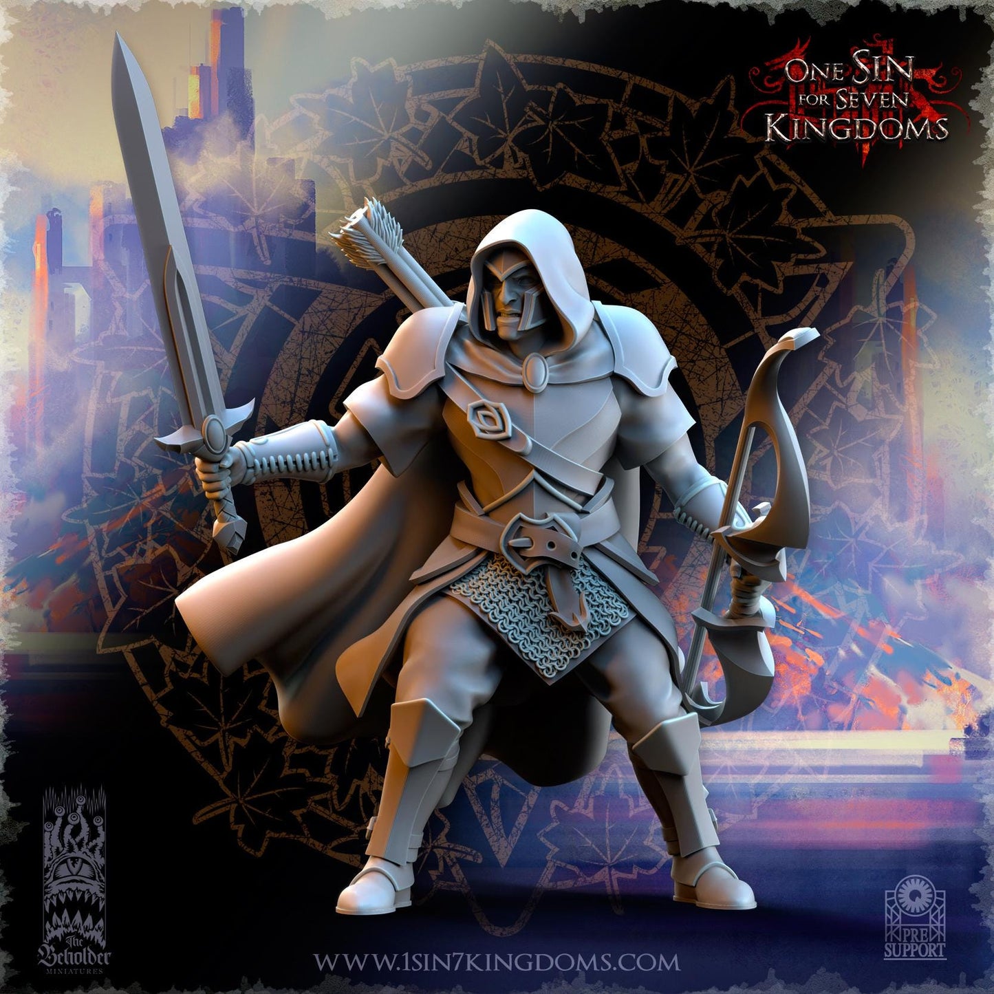 SilverMoor Elf Shades of Ashur Warband Set | The Beholder Miniatures | Compatible with D&D/AoS | Fantasy | Tabletop RPG