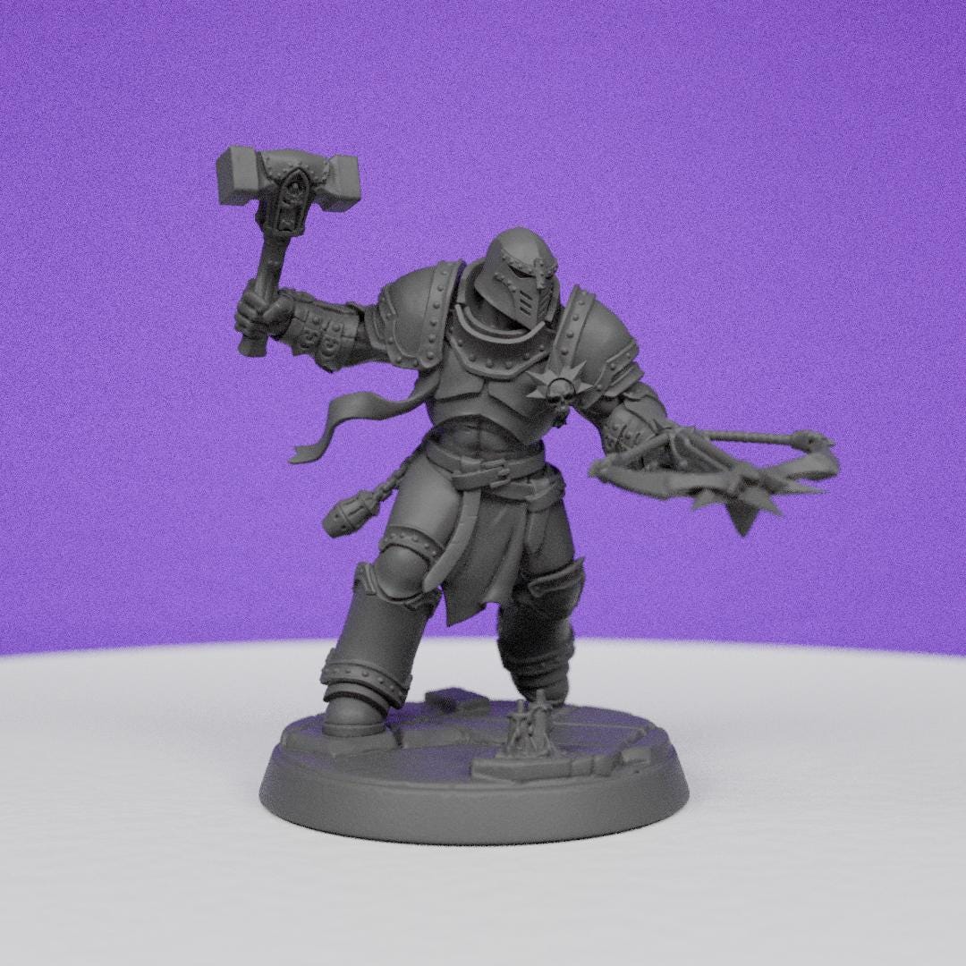Malakim Vindicator | Artisan Guild Miniatures | Compatible with D&D/AoS | Fantasy | Tabletop RPG