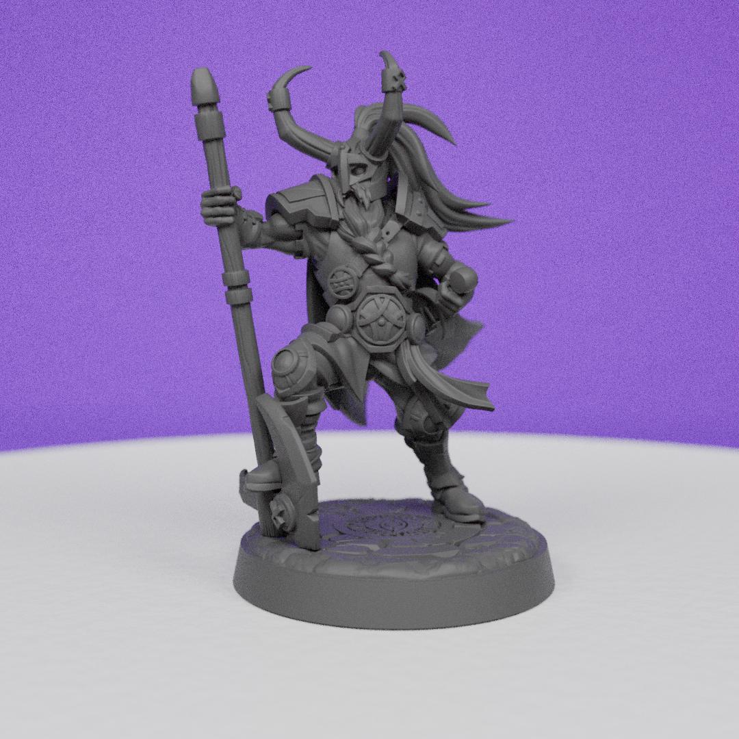 Northwind Vikings Warrior holding Axe | CastnPlay | Compatible with D&D/AoS | Fantasy | Tabletop RPG