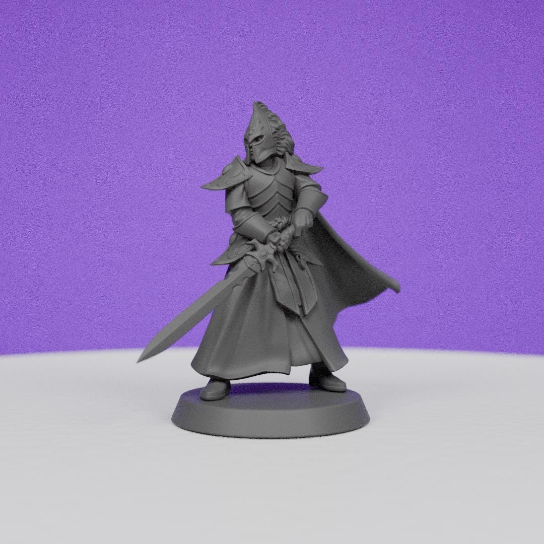 Elf Warrior Elite | Galaad Miniatures | Compatible with D&D/AoS | Fantasy | Tabletop RPG