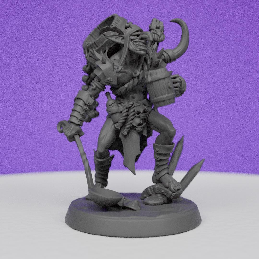 Hobgoblin Hobgrog the Brewmaster | Artisan Guild Miniatures | Compatible with D&D/AoS | Fantasy | Tabletop RPG