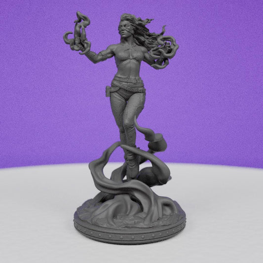 Female Witch Sylra | Primal Collectibles | Compatible with D&D/AoS | Fantasy
