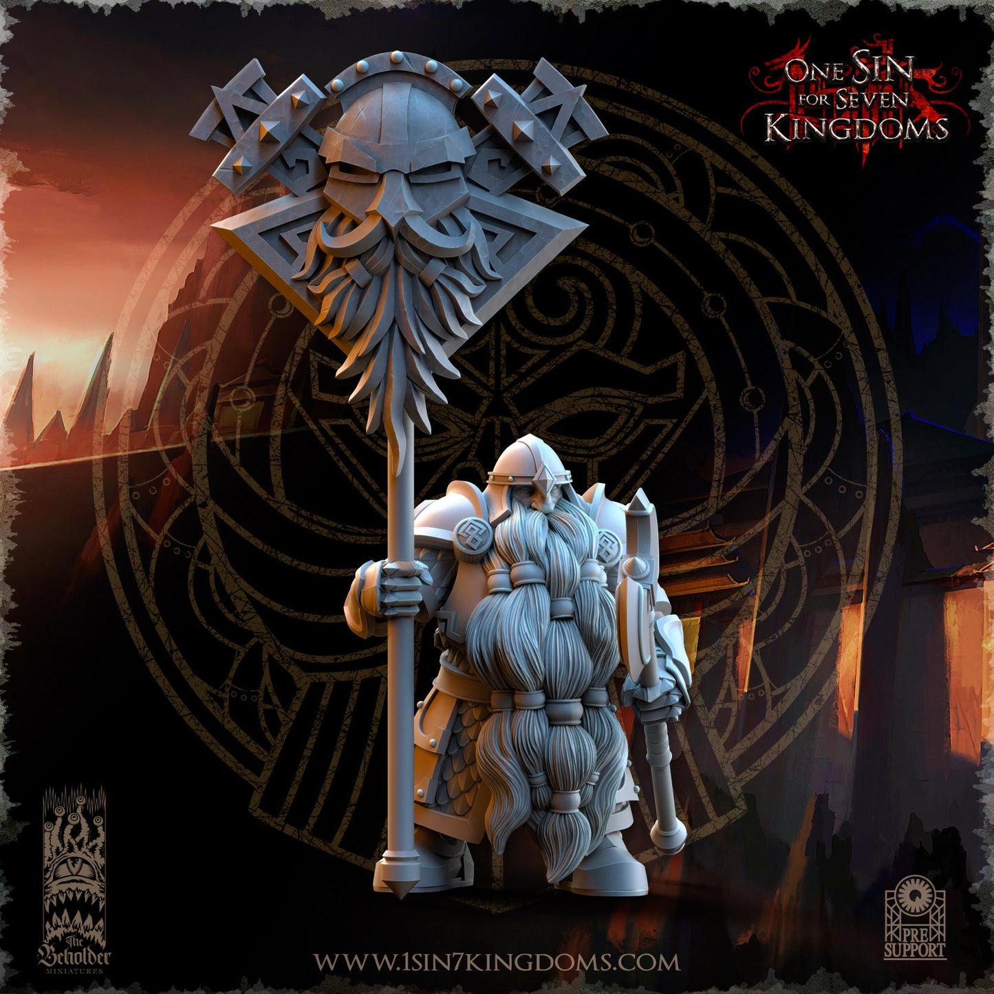 Dwarven Kingdoms Legion of the Ancient Command | The Beholder Miniatures | Compatible with D&D/AoS | Fantasy | Tabletop RPG