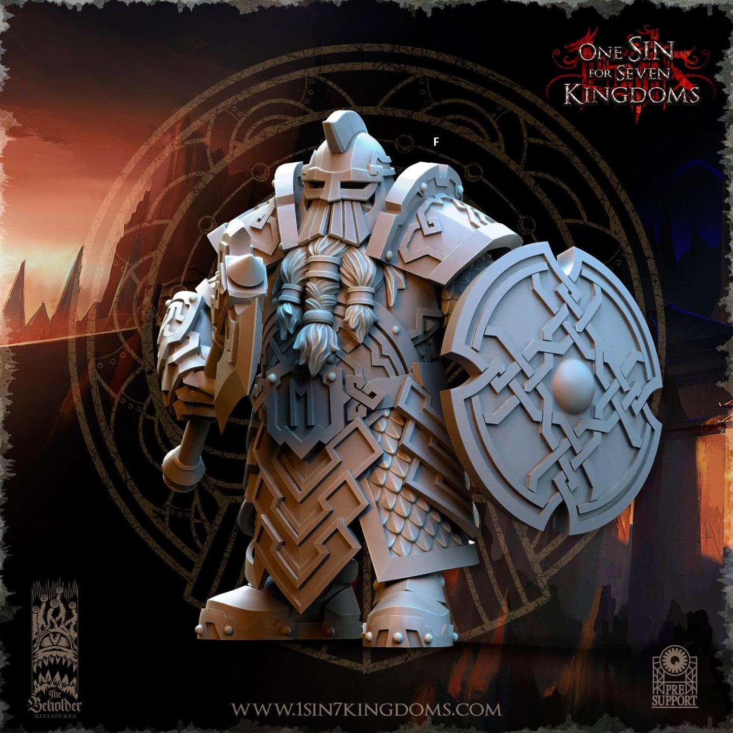 Dwarven Kingdoms Legion of the Ancient Command | The Beholder Miniatures | Compatible with D&D/AoS | Fantasy | Tabletop RPG