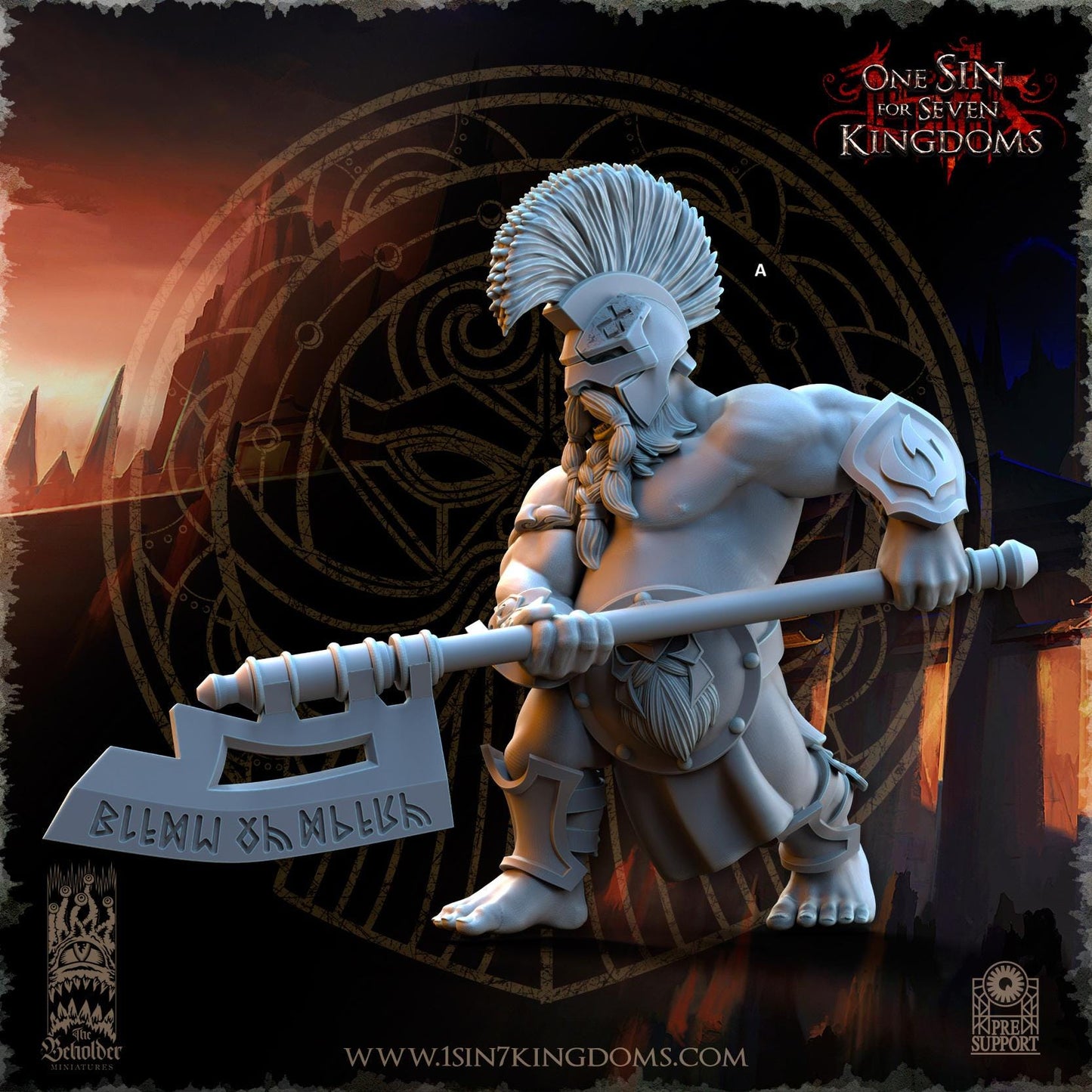 Dwarven Kingdoms Cleavers of Molten Core | The Beholder Miniatures | Compatible with D&D/AoS | Fantasy | Tabletop RPG