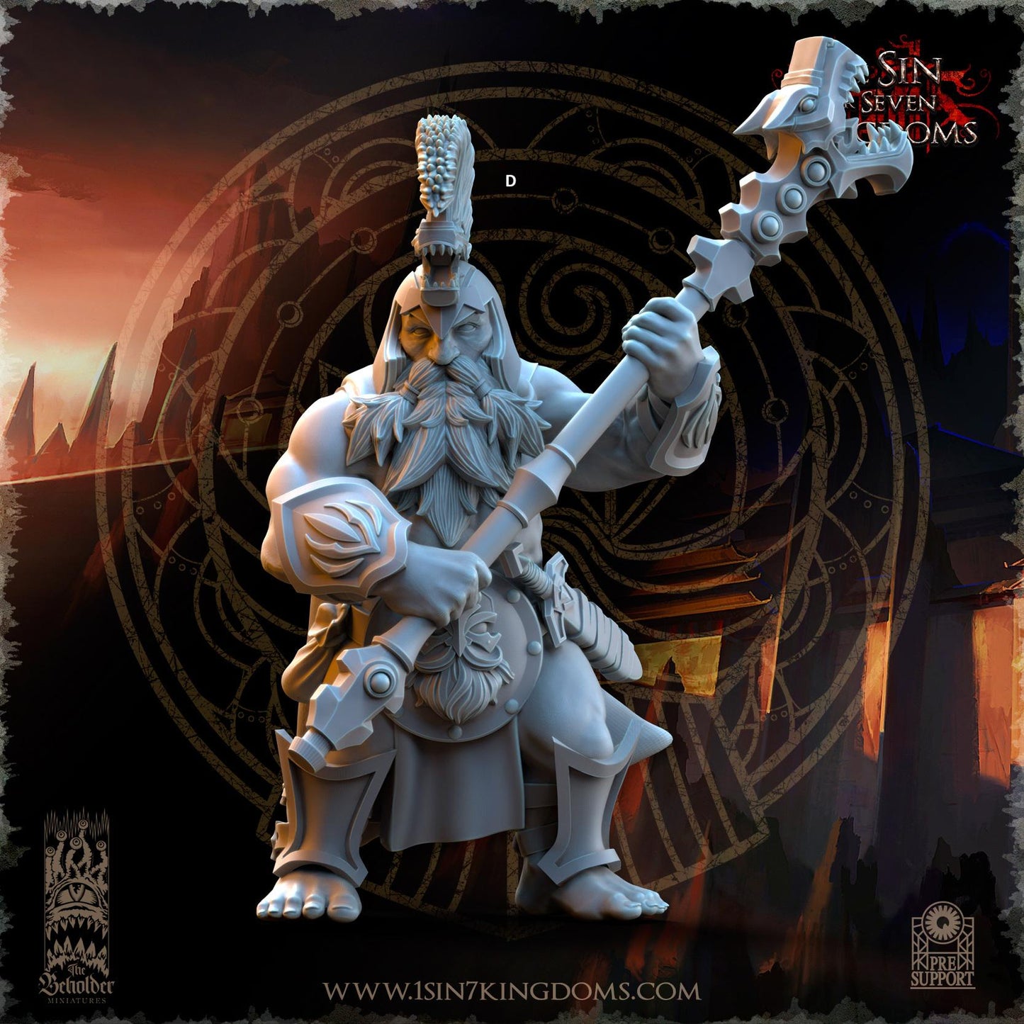 Dwarven Kingdoms Unterdrakes of Molten Core | The Beholder Miniatures | Compatible with D&D/AoS | Fantasy | Tabletop RPG