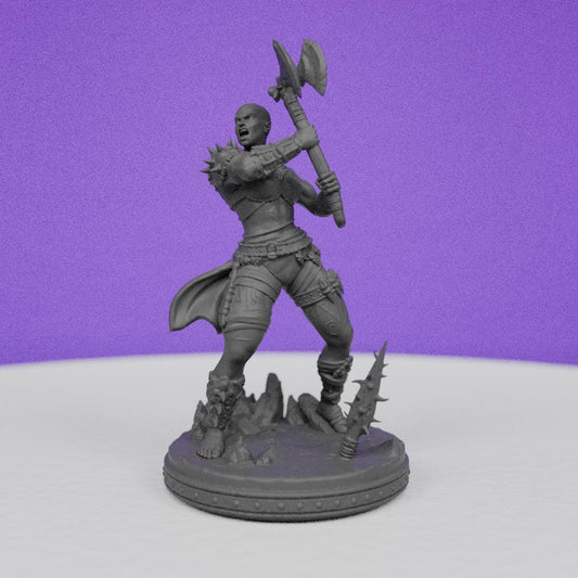 Female Warrior Fhaella | Primal Collectibles | Compatible with D&D/AoS | Fantasy