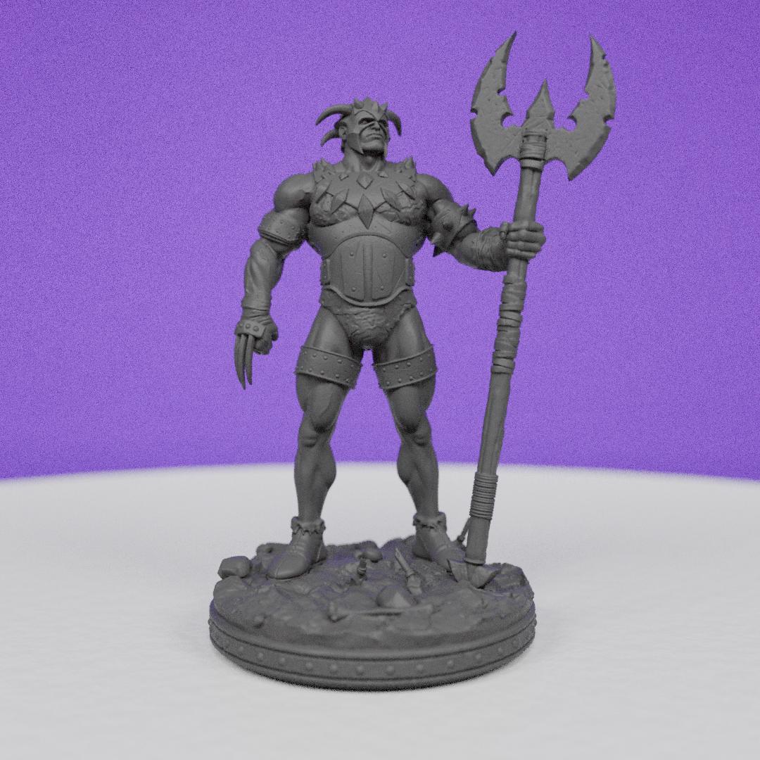 Wasteland Warrior Abdar | Primal Collectibles | Compatible with D&D/AoS | Fantasy