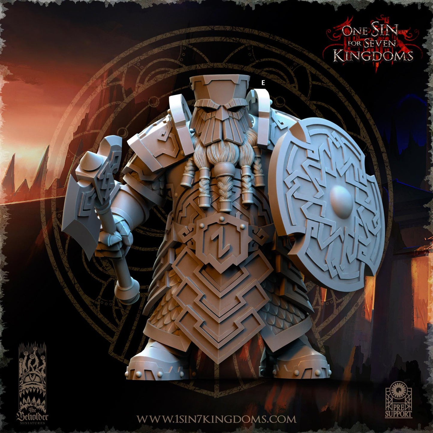 Dwarven Kingdoms Legion of the Ancient Command | The Beholder Miniatures | Compatible with D&D/AoS | Fantasy | Tabletop RPG