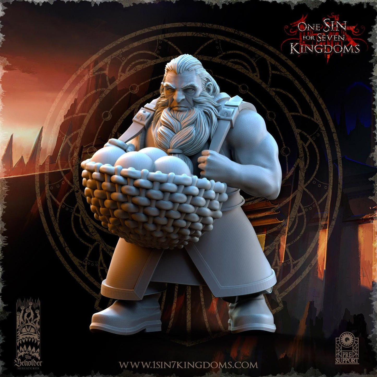 Dwarven Kingdoms Volcano Battery Cannon | The Beholder Miniatures | Compatible with D&D/AoS | Fantasy | Tabletop RPG