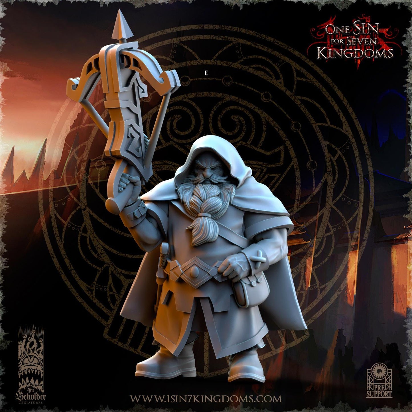 Dwarven Kingdoms Sharpshooters with Crossbow | The Beholder Miniatures | Compatible with D&D/AoS | Fantasy | Tabletop RPG