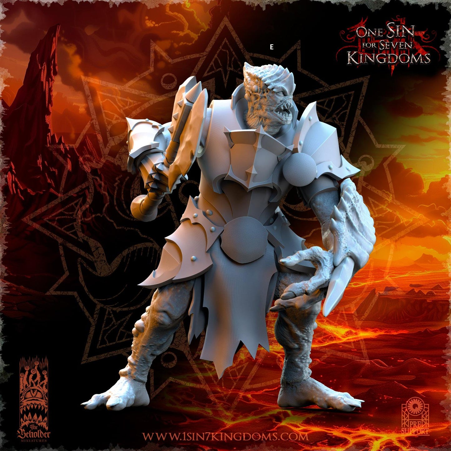 Realms of Mayhem Tainted Warriors | The Beholder Miniatures | Compatible with D&D/AoS | Fantasy | Tabletop RPG