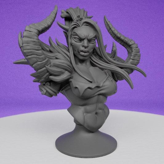 Female Shaman Vesdra Blackcrag Bust | Artisan Guild | Compatible with D&D/AoS | Fantasy