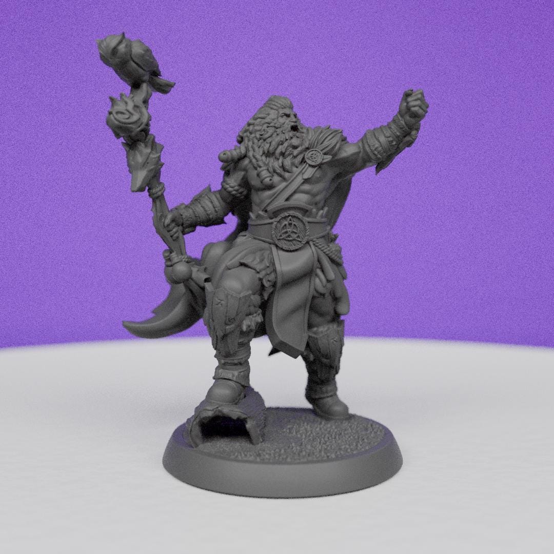 Branag Thorned Fury Hornless | TPK Lab | Compatible with D&D/AoS | Fantasy | Tabletop RPG