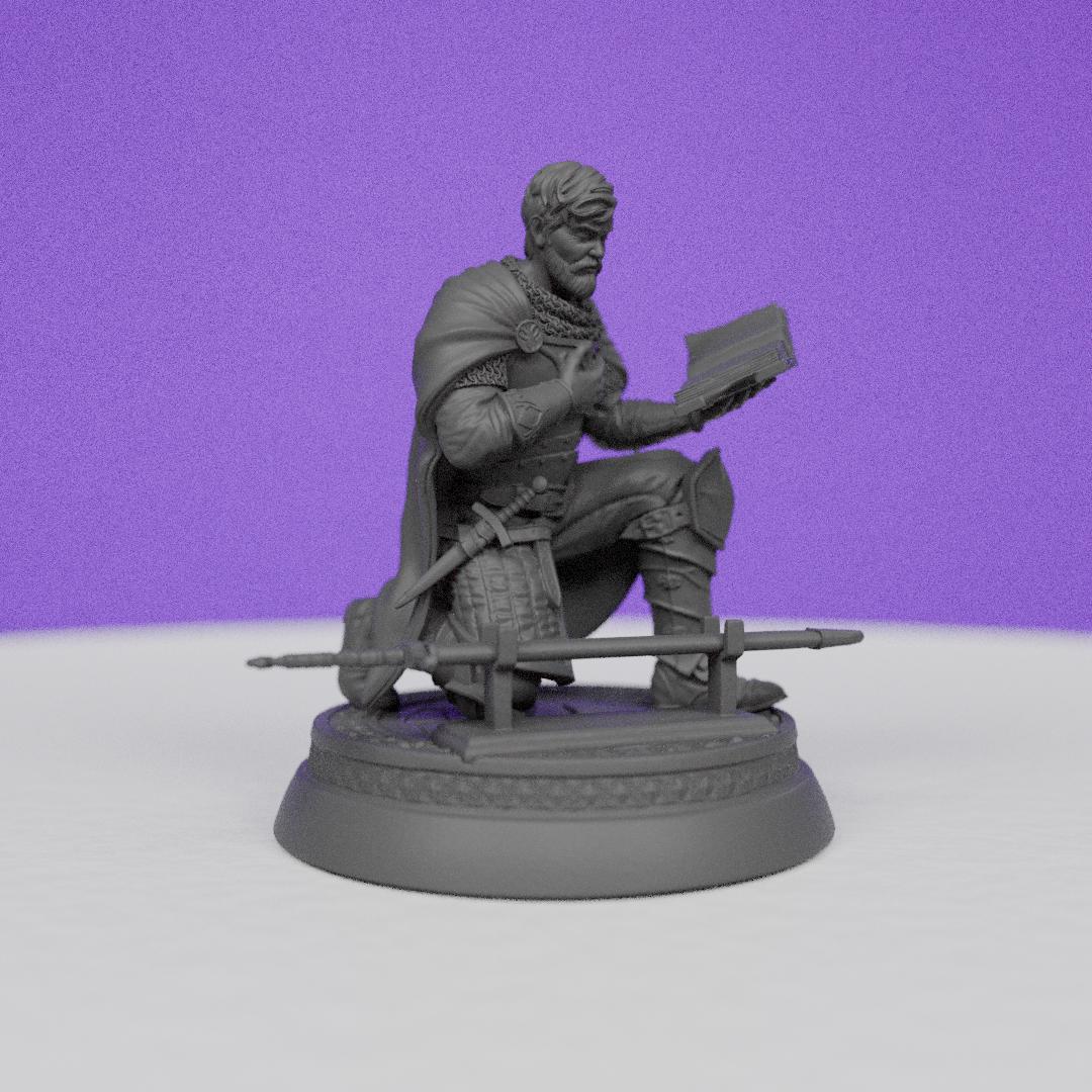 Sir Gareth Ironcreed Oath Pose | TPK Lab | Compatible with D&D/AoS | Fantasy | Tabletop RPG