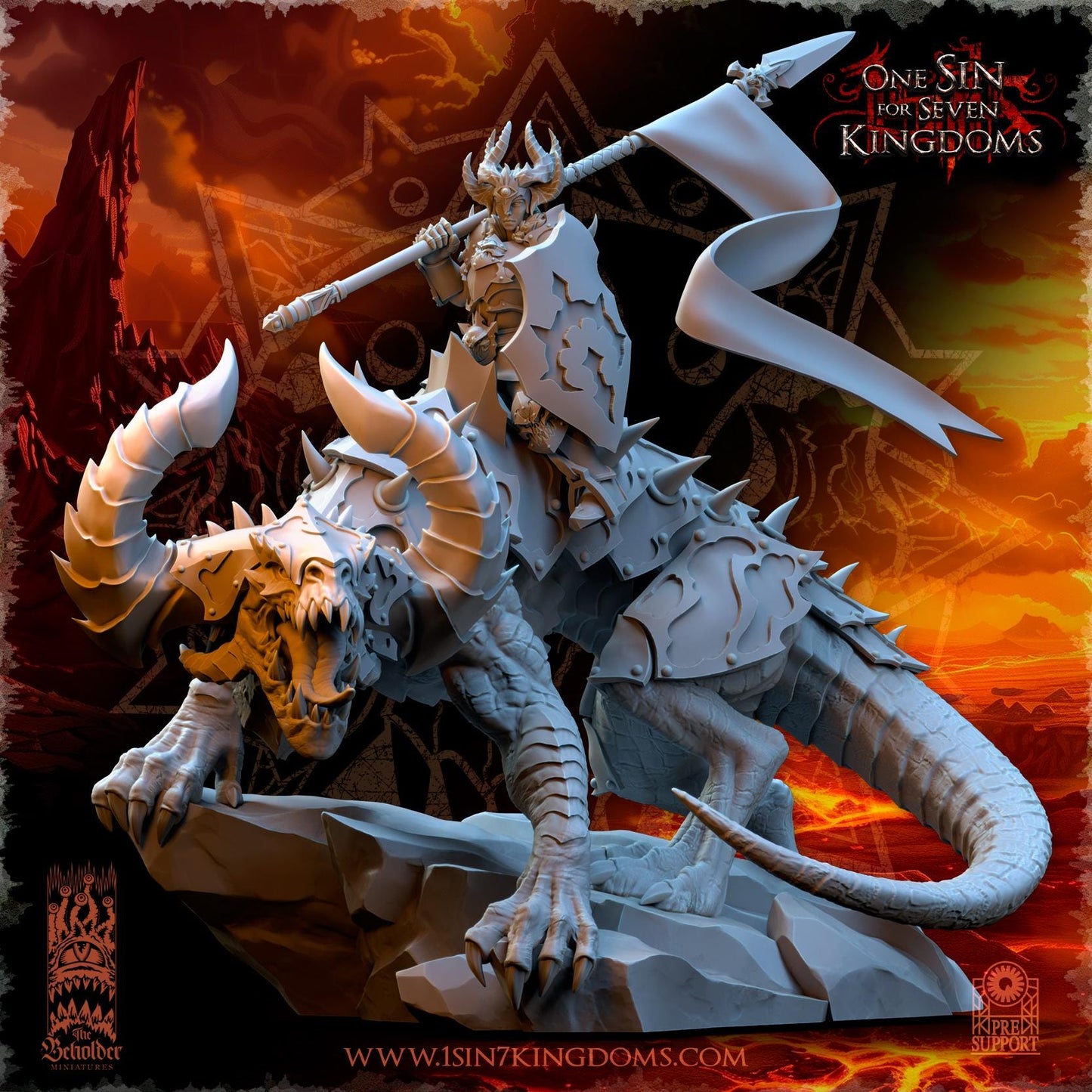 Realms of Mayhem Asteria Mistress of the Ascended | The Beholder Miniatures | Compatible with D&D/AoS | Fantasy | Tabletop RPG