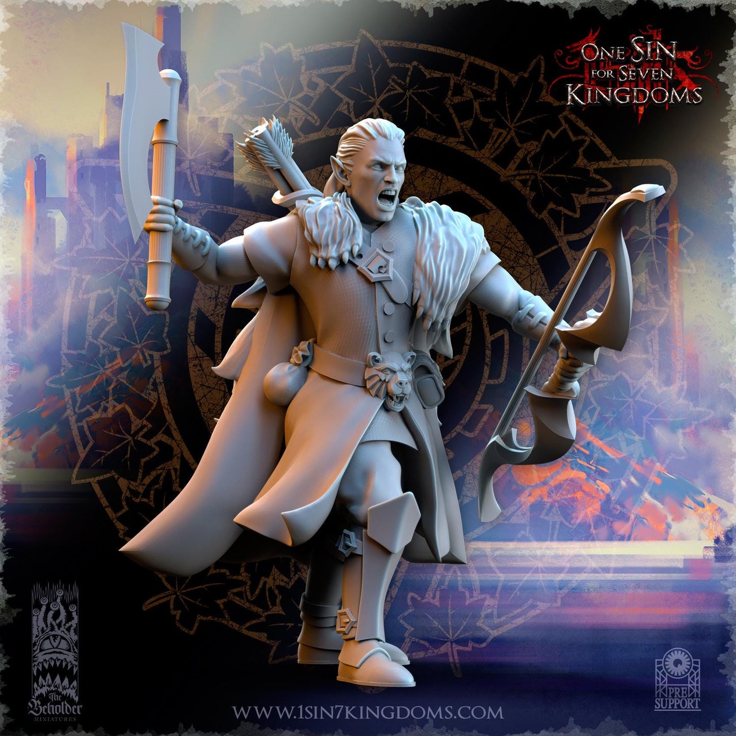 Silvermoor Elves Woodmen Unit | The Beholder Miniatures | Compatible with D&D/AoS | Fantasy | Tabletop RPG