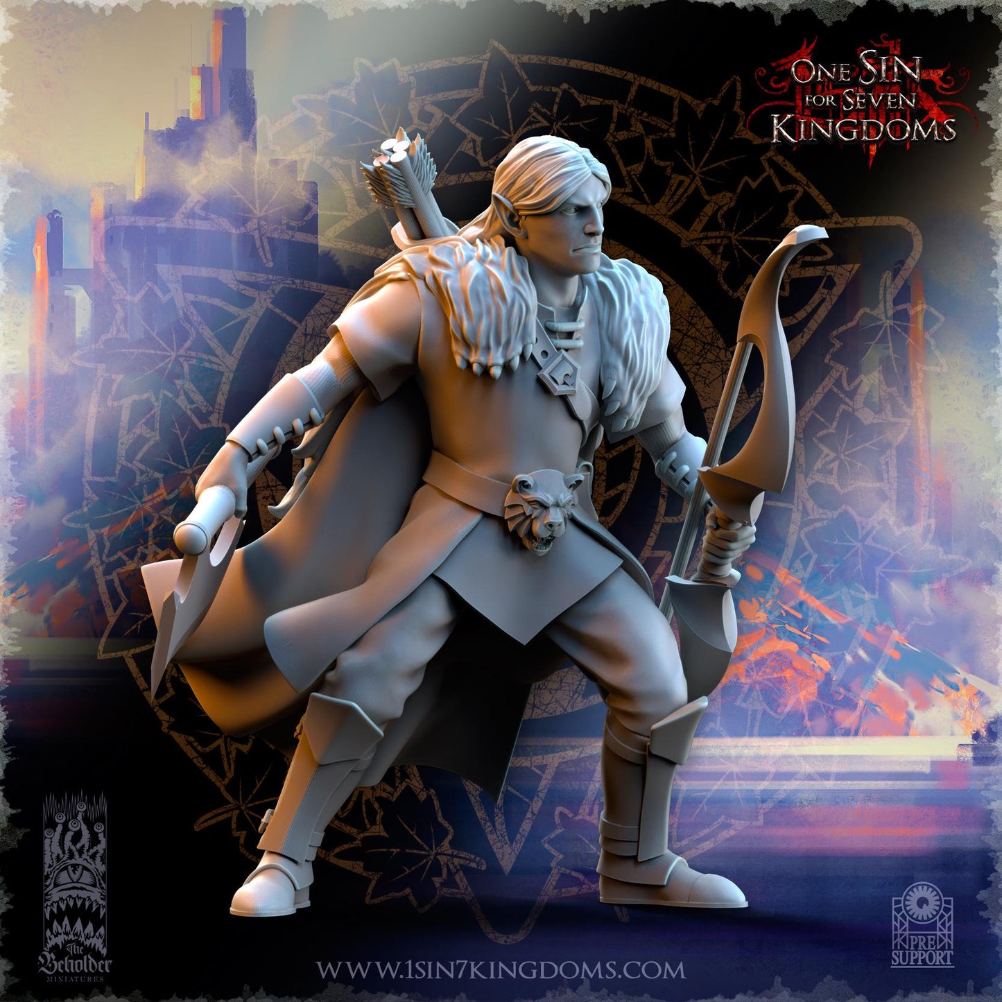 Silvermoor Elves Woodmen Unit | The Beholder Miniatures | Compatible with D&D/AoS | Fantasy | Tabletop RPG