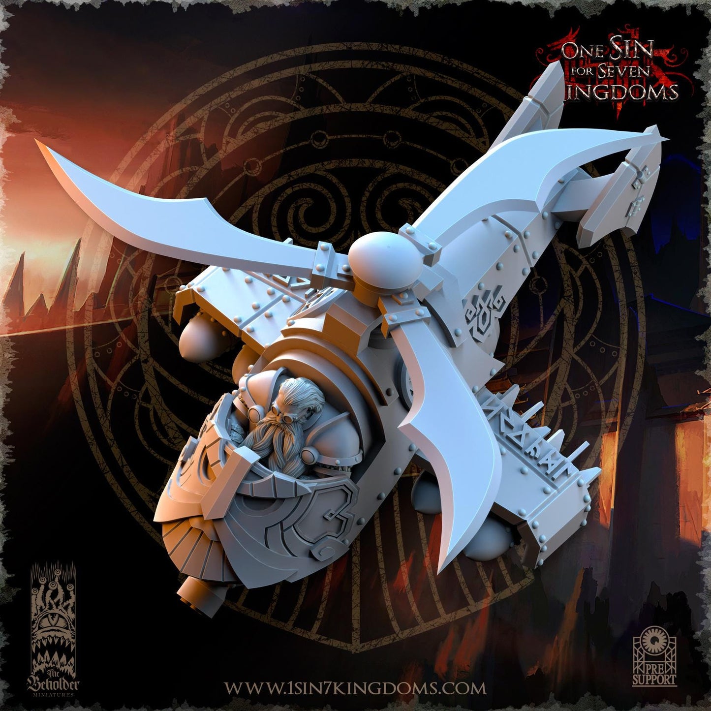 Dwarven Kingdoms Grievance Redeemer | The Beholder Miniatures | Compatible with D&D/AoS | Fantasy | Tabletop RPG