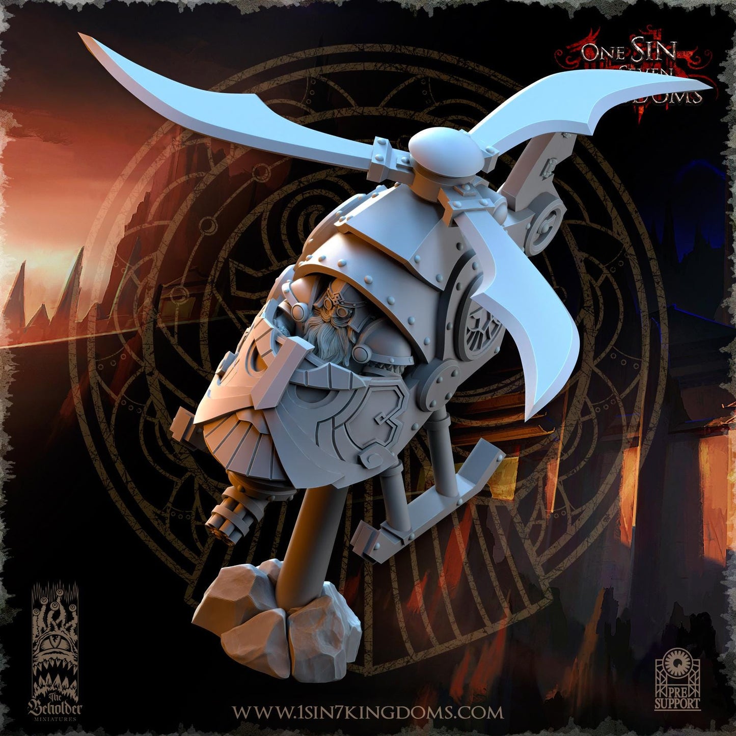 Dwarven Kingdoms Sky Thunder | The Beholder Miniatures | Compatible with D&D/AoS | Fantasy | Tabletop RPG